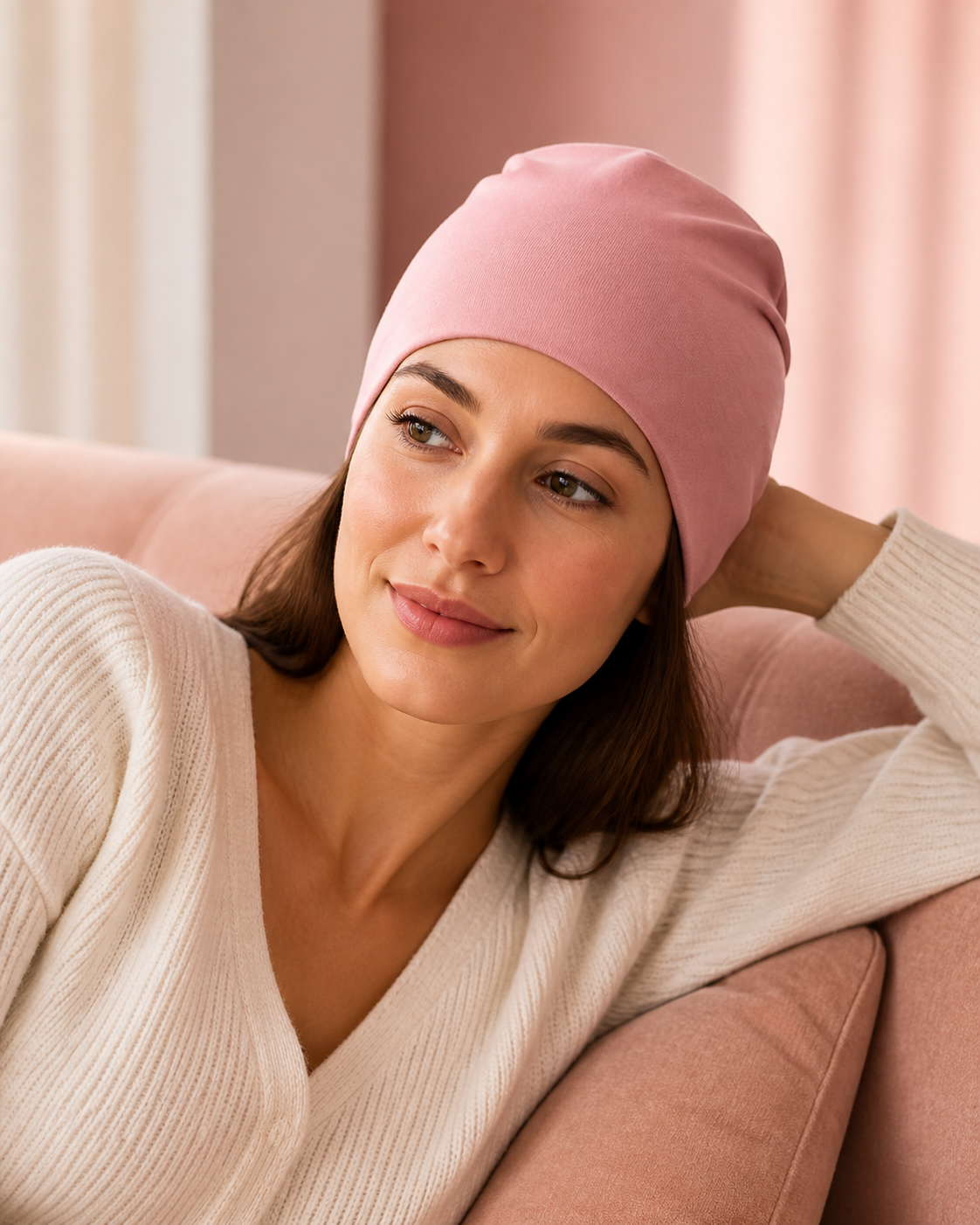 Pink Cool and Calm Period Head Wrap lifestyle image