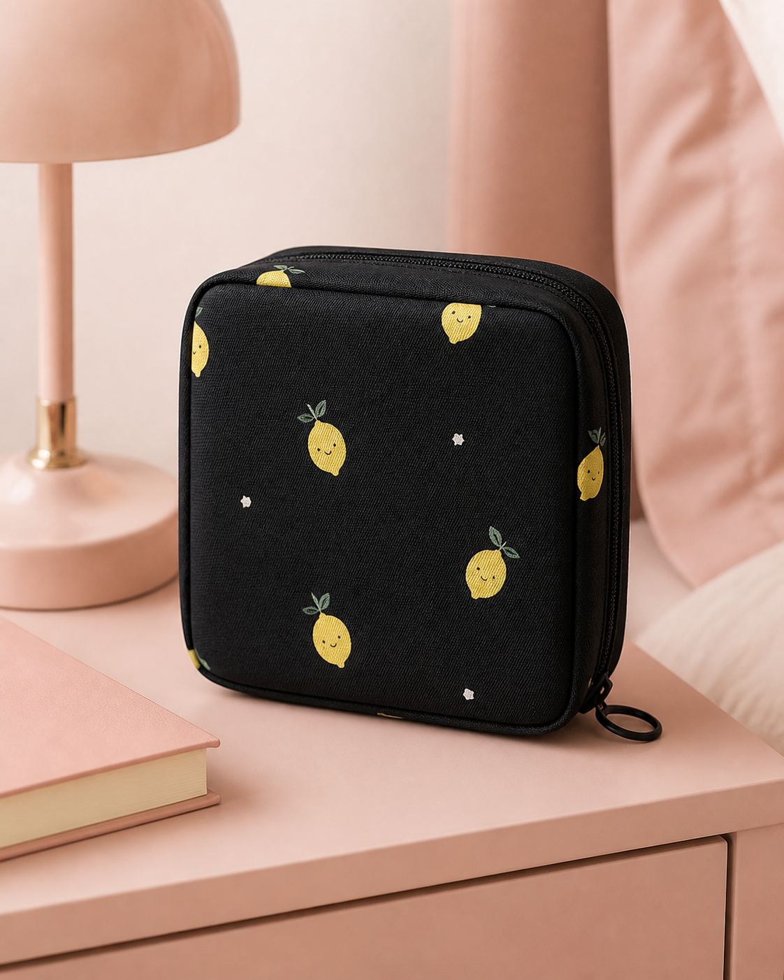 Black Lemon Discreet Period Essentials Pouch lifestyle image