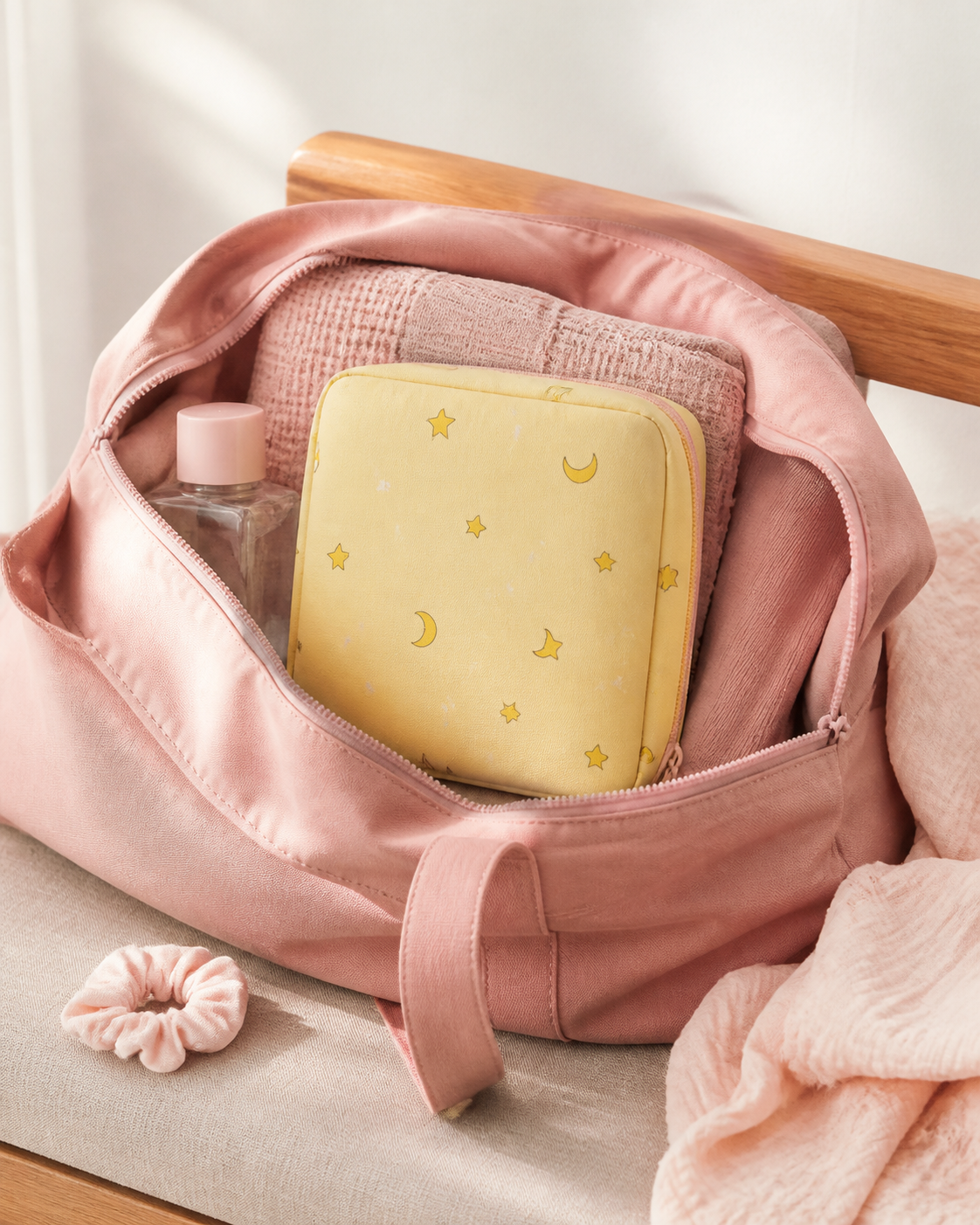 Yellow Magic Discreet Period Essentials Pouch lifestyle image