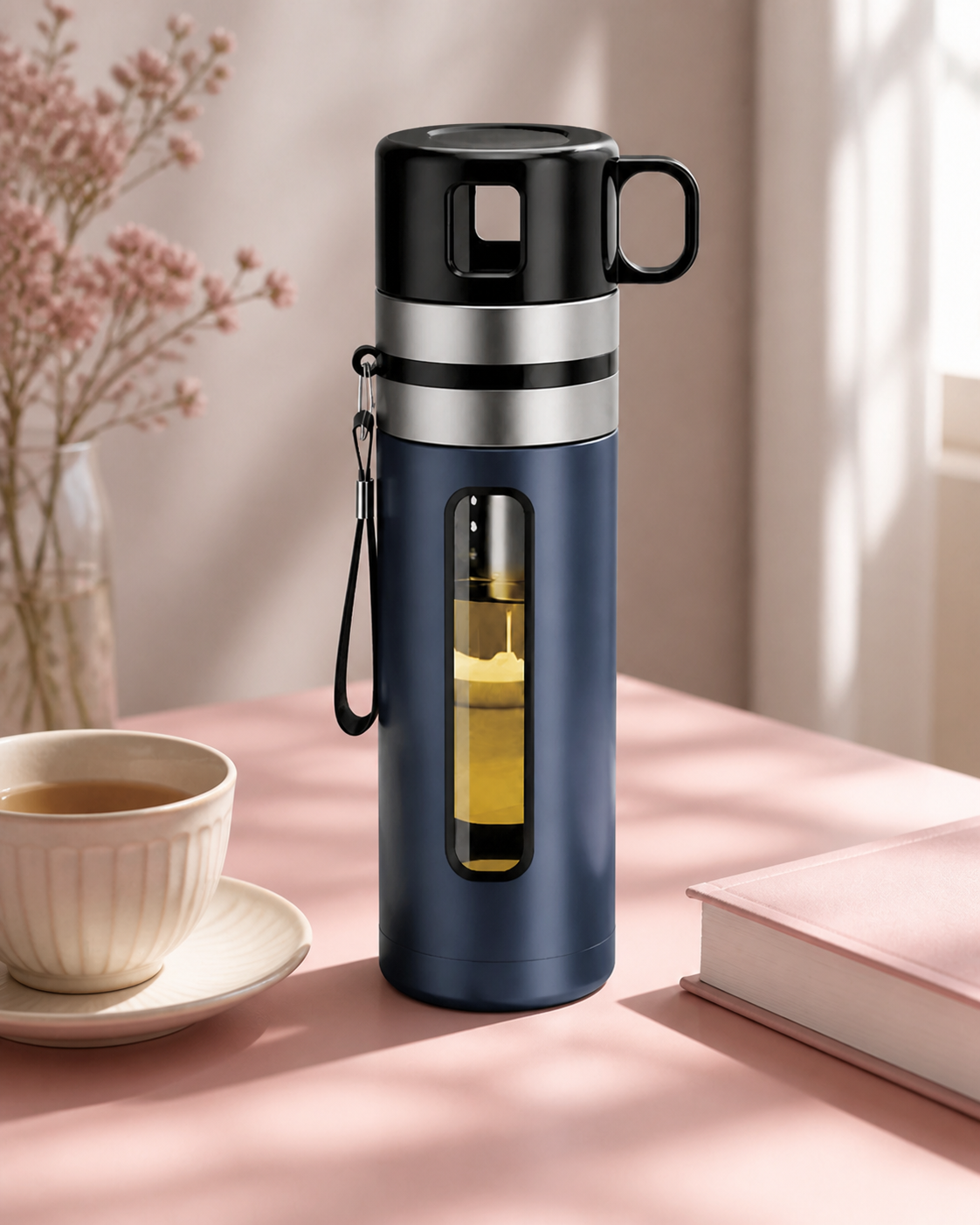 Blue Period Comfort Tea Infuser Bottle lifestyle image